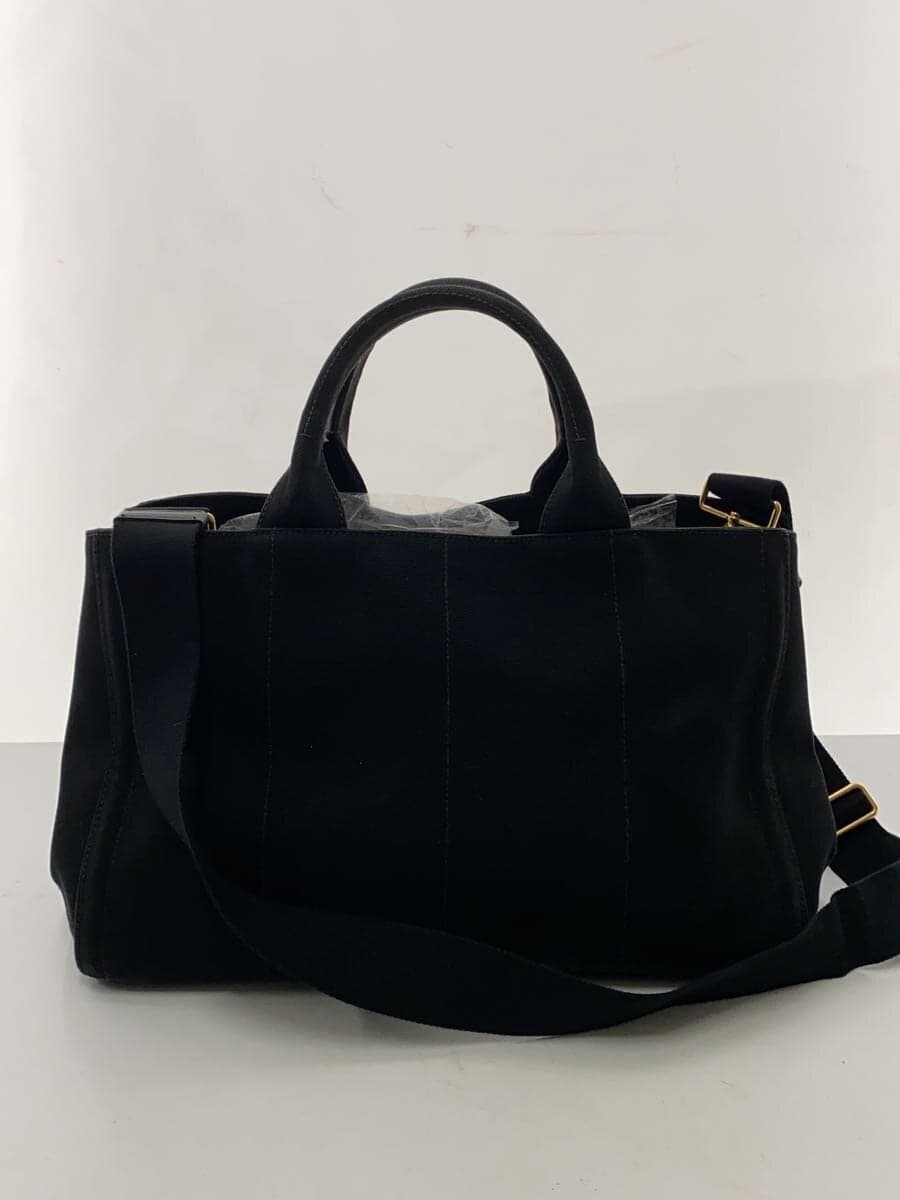 PRADACANAPA 2-Way Shoulder Bag Canvas BLK B24390 3