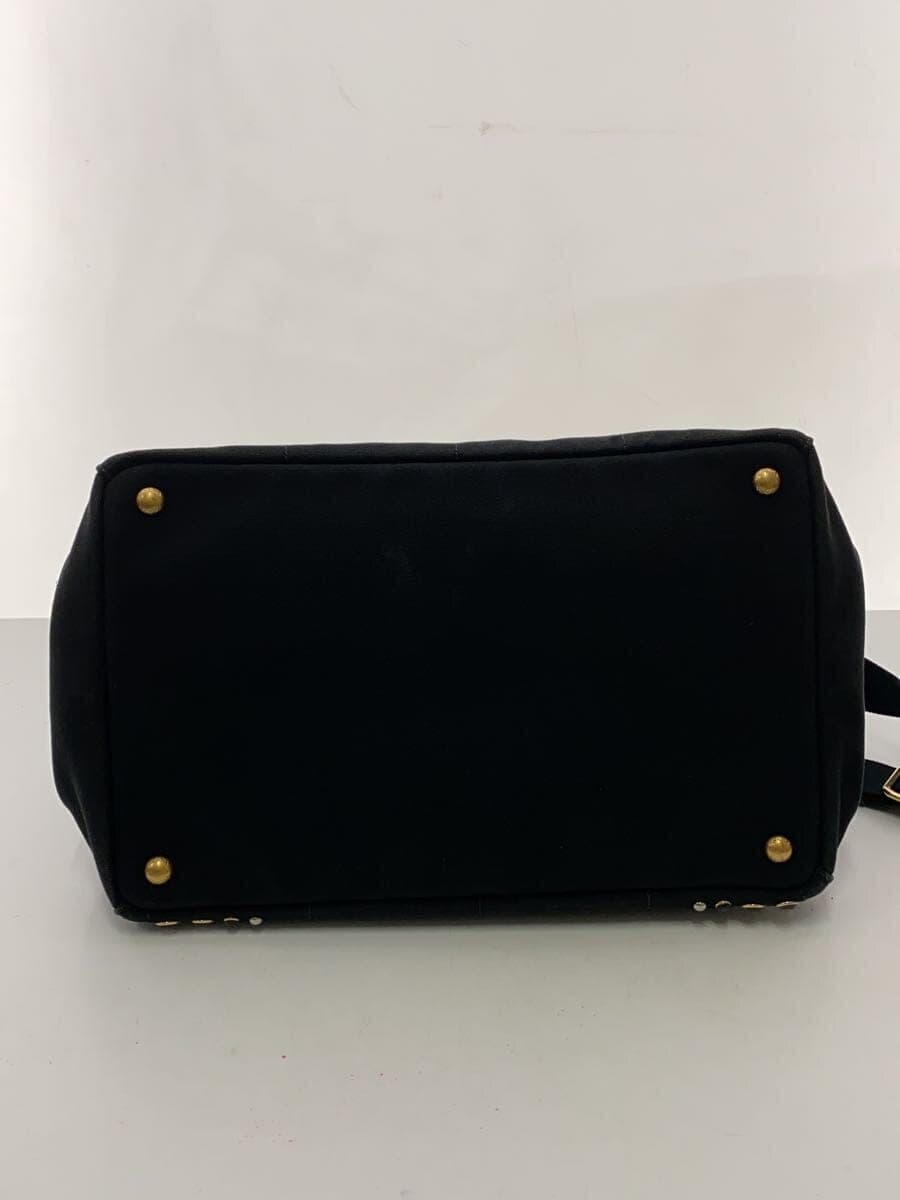 PRADACANAPA 2-Way Shoulder Bag Canvas BLK B24390 4