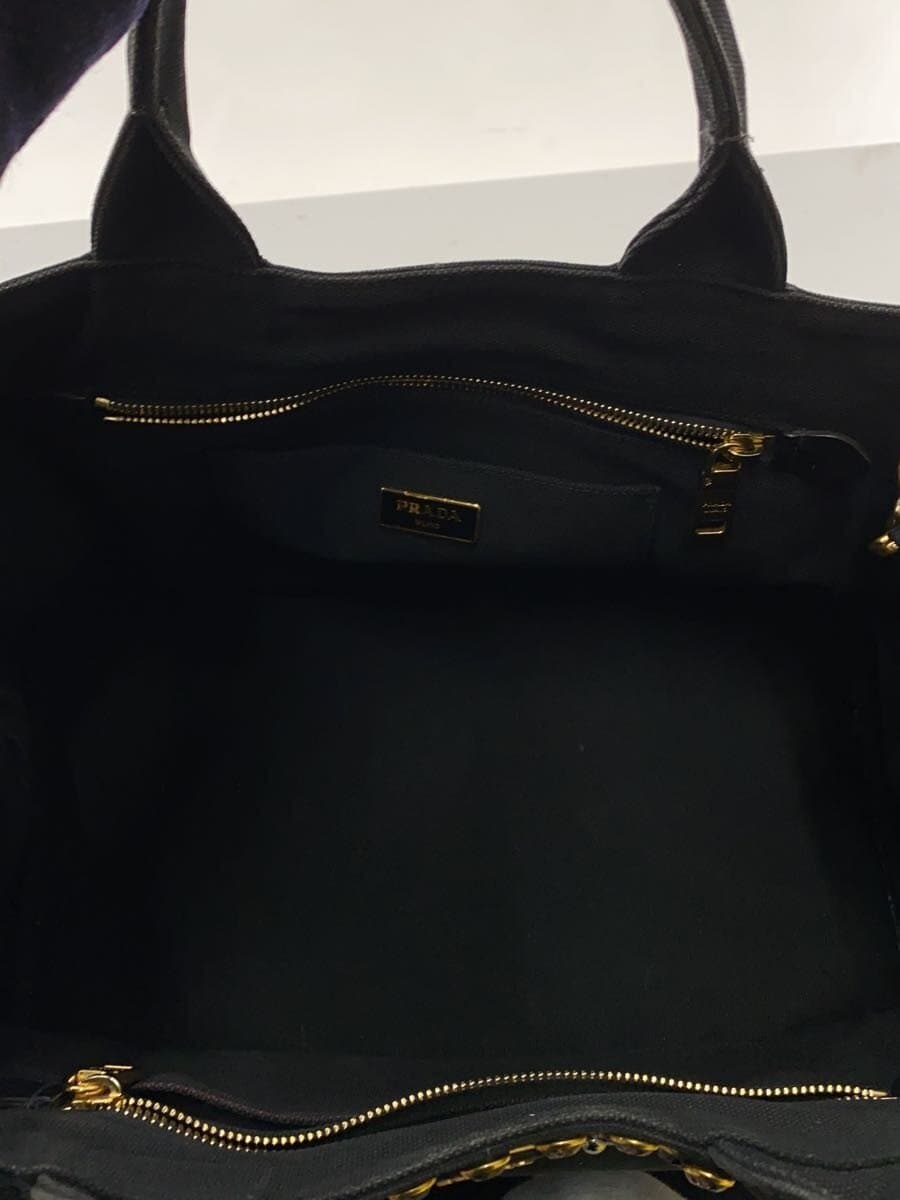 PRADACANAPA 2-Way Shoulder Bag Canvas BLK B24390 6