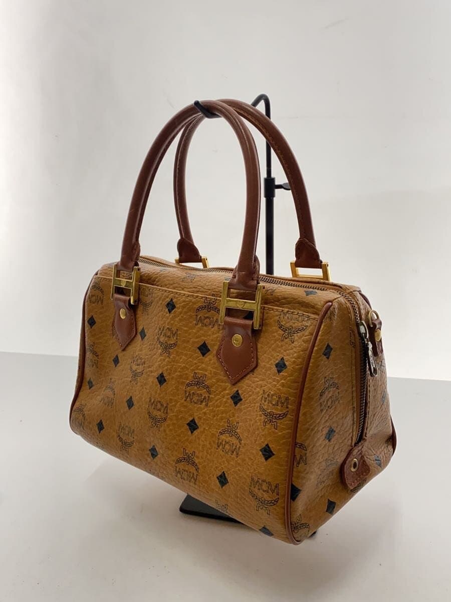 MCM Boston Bag Leather CML All Over Pattern 2