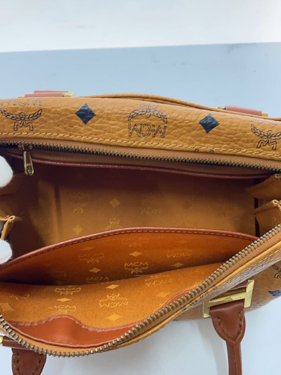 MCM Boston Bag Leather CML All Over Pattern 6