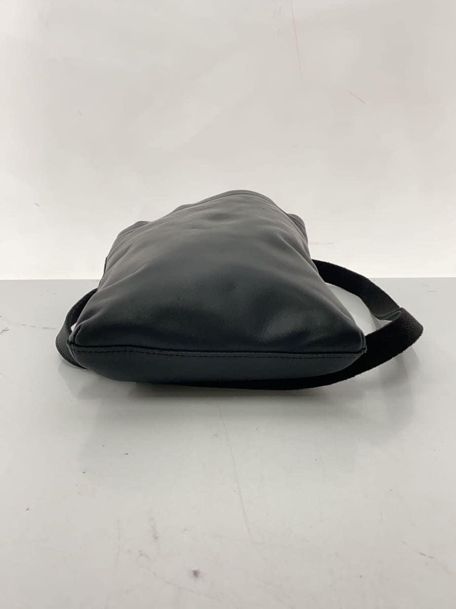 agnes b. Shoulder Bag Leather BLK PAH02Z-03 4