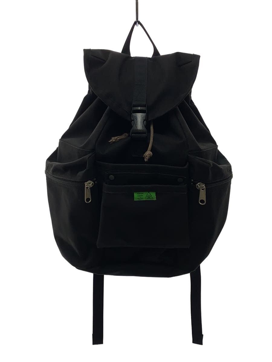 PORTERUNION Union Backpack Rucksack BLK Solid Color Used Condition