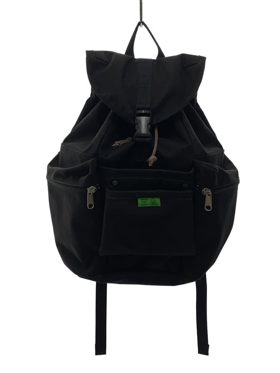 PORTERUNION Union Backpack Rucksack BLK Solid Color Used Condition