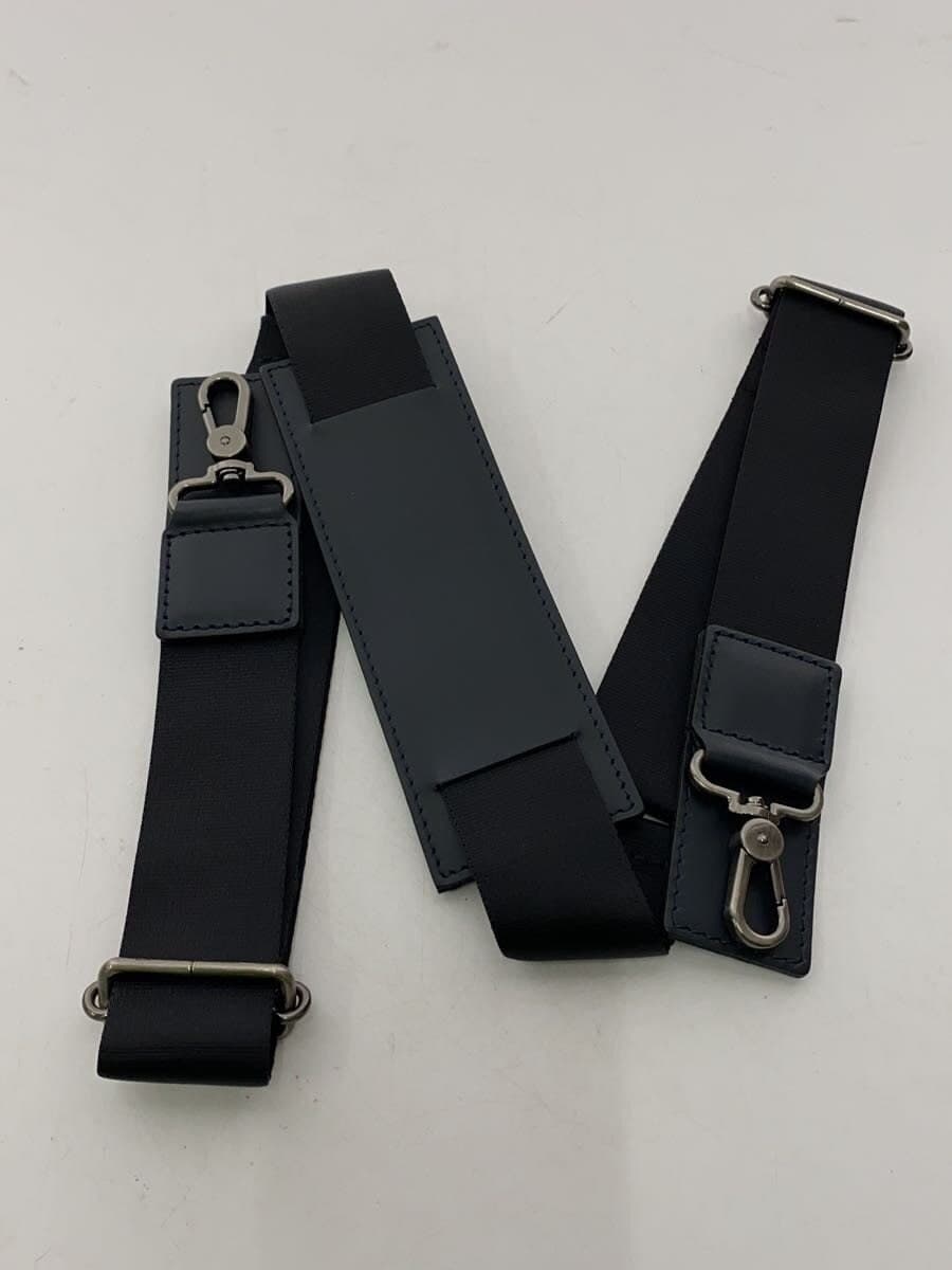 FUJITAKA 2WAY Business Bag Leather Navy Solid Color Corner Scratches Present 7