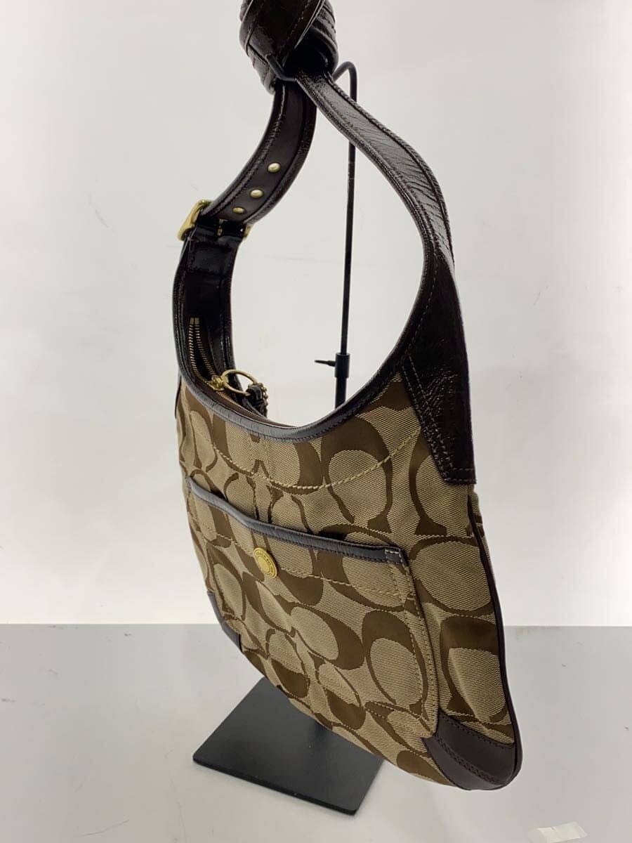 COACH Signature Shoulder Bag Canvas BRW All-over Pattern 11642 2