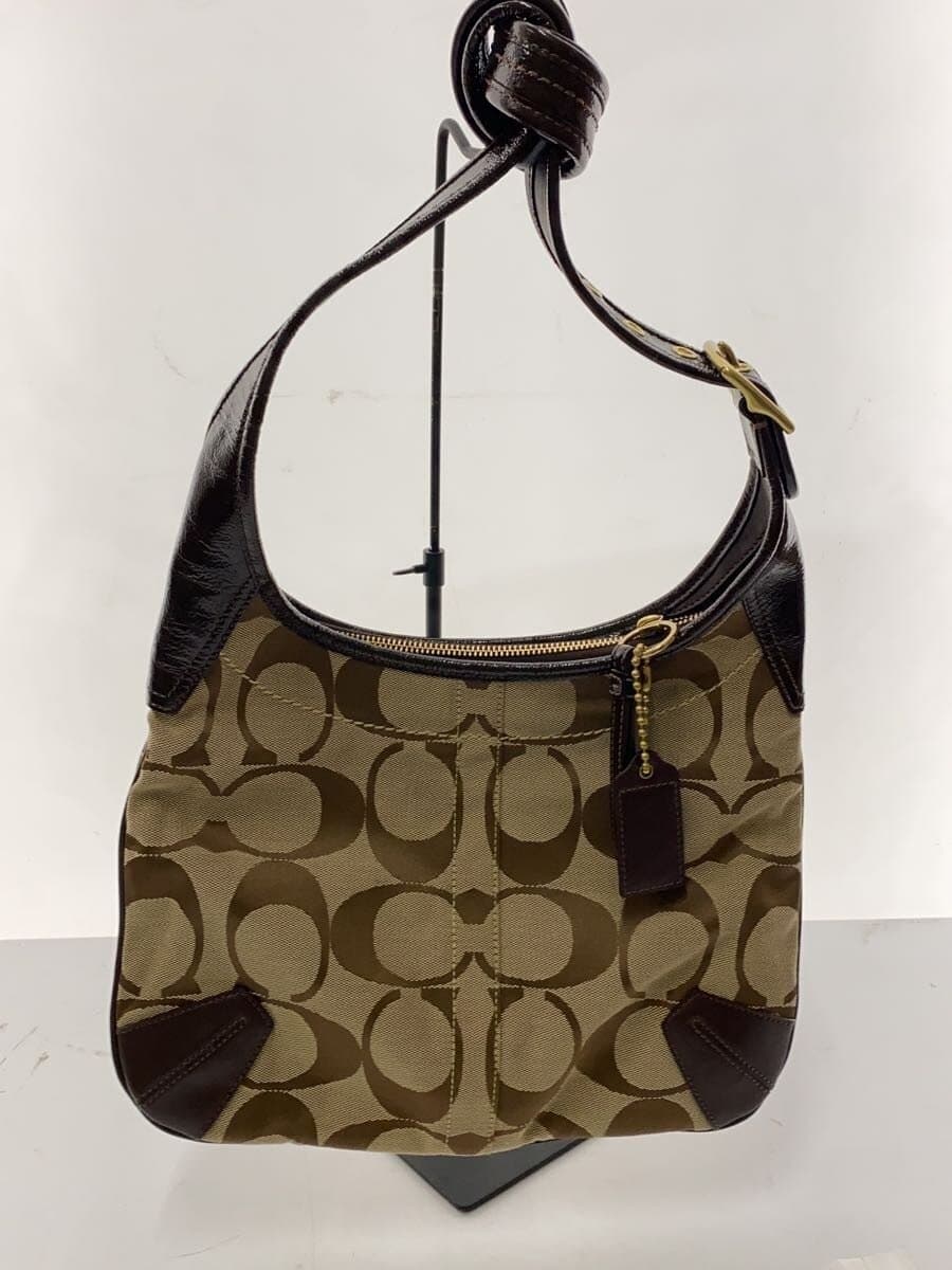 COACH Signature Shoulder Bag Canvas BRW All-over Pattern 11642 3