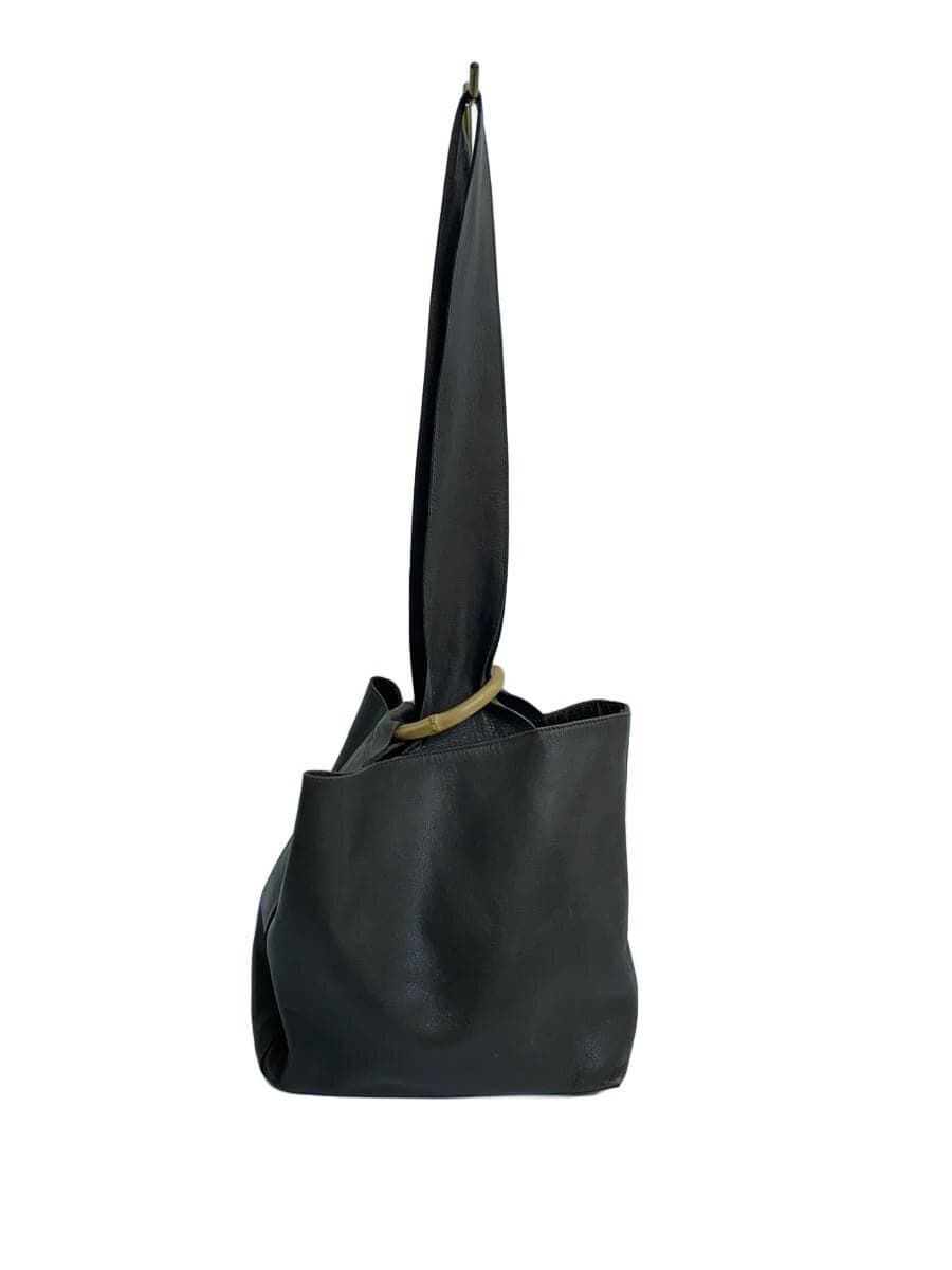 JURGEN LEHL Shoulder Bag Leather GRY Plain