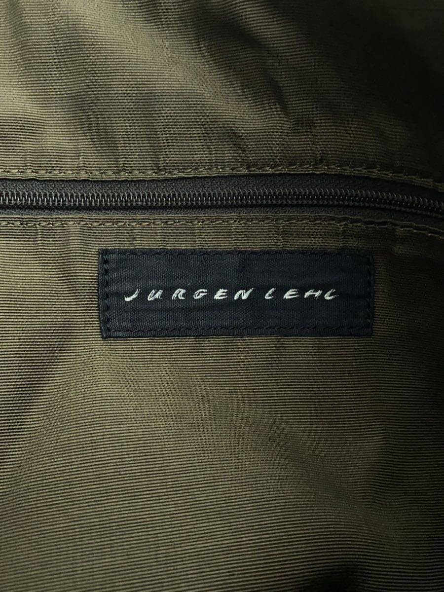 JURGEN LEHL Shoulder Bag Leather GRY Plain 5