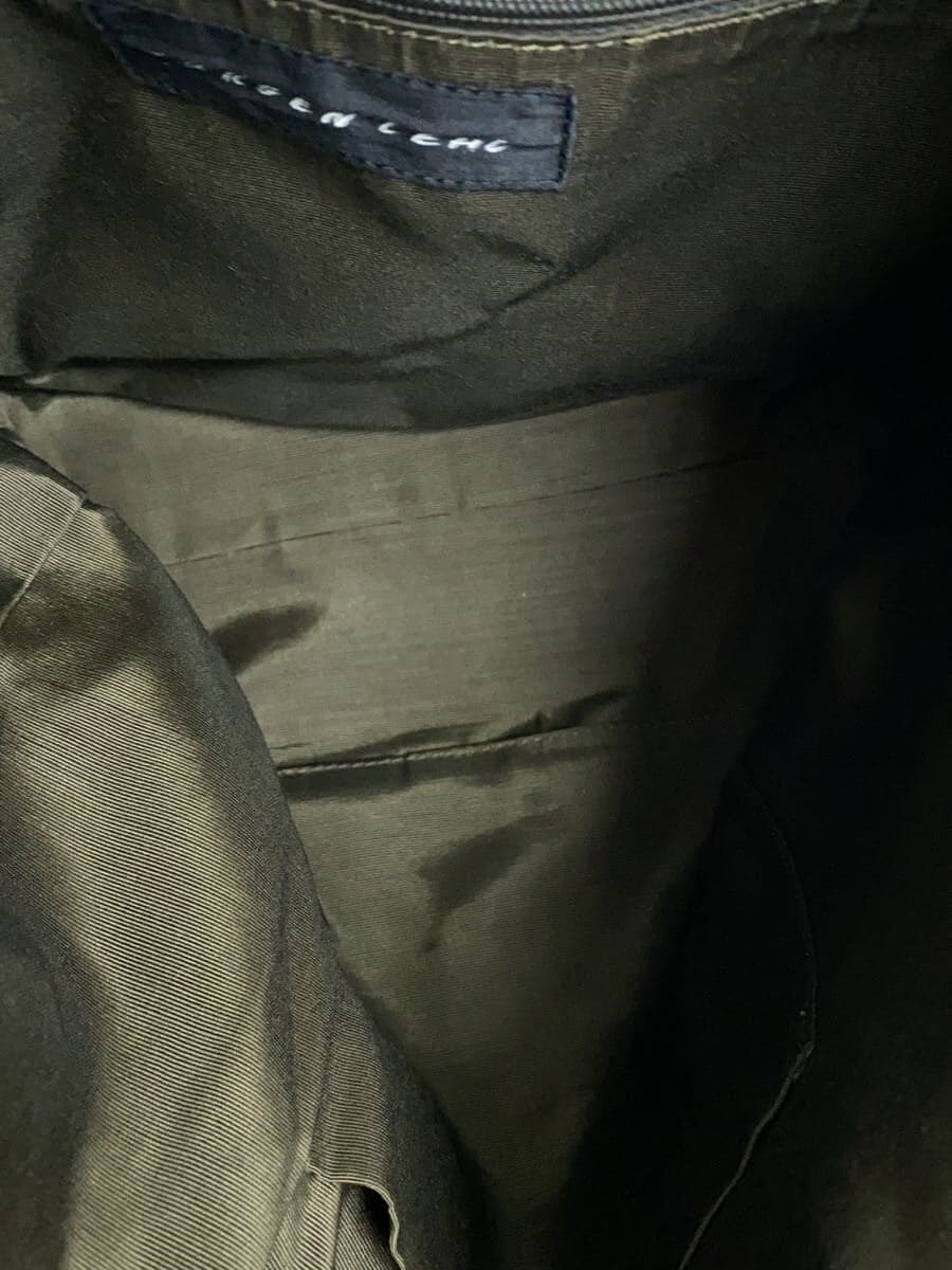 JURGEN LEHL Shoulder Bag Leather GRY Plain 6