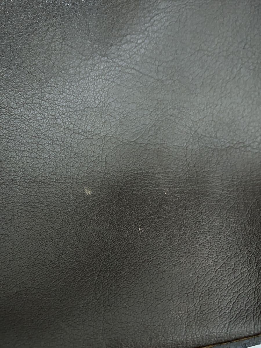 JURGEN LEHL Shoulder Bag Leather GRY Plain 8