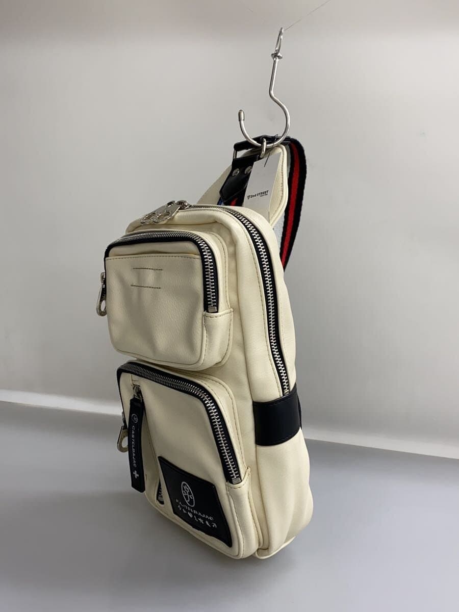 CASTELBAJAC Shoulder Bag WHT Solid 2