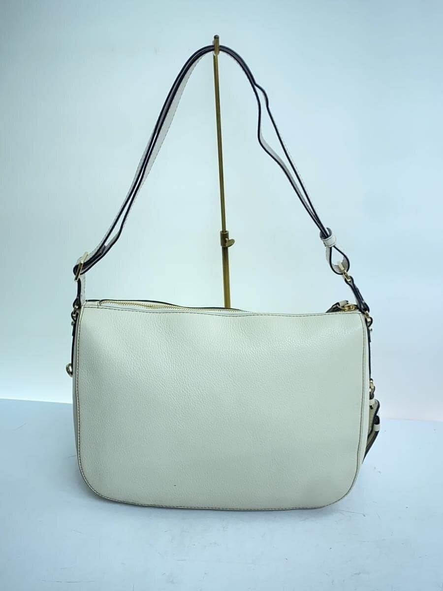 FURLA shoulder bag -- WHT plain 3