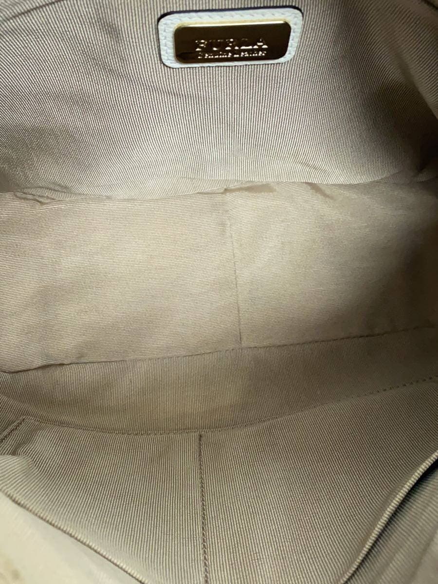FURLA shoulder bag -- WHT plain 6