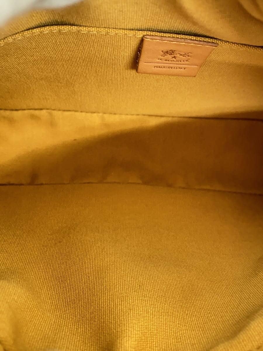 IL BISONTE Shoulder Bag Leather YLW BCR327 6