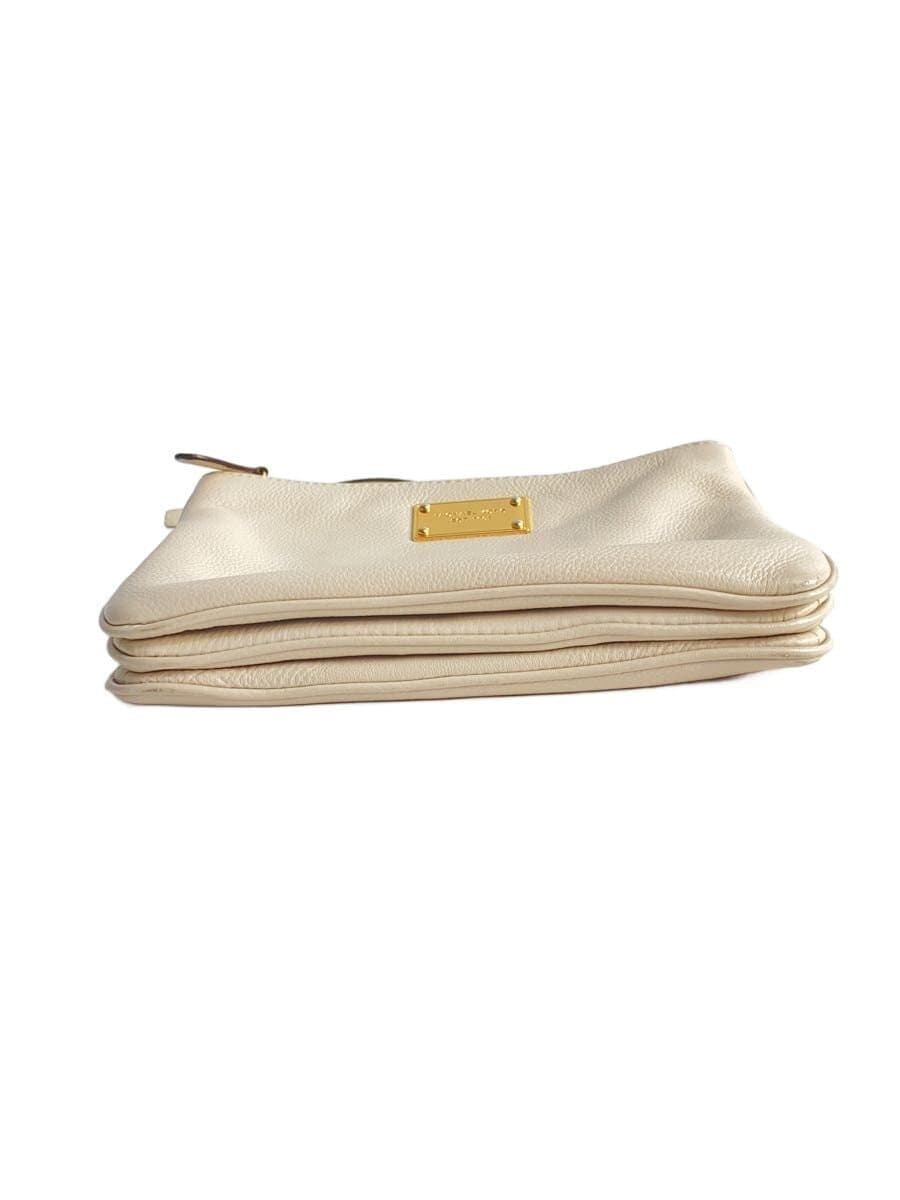 MICHAEL KORS Shoulder Bag Leather WHT Plain AQ-1301 4