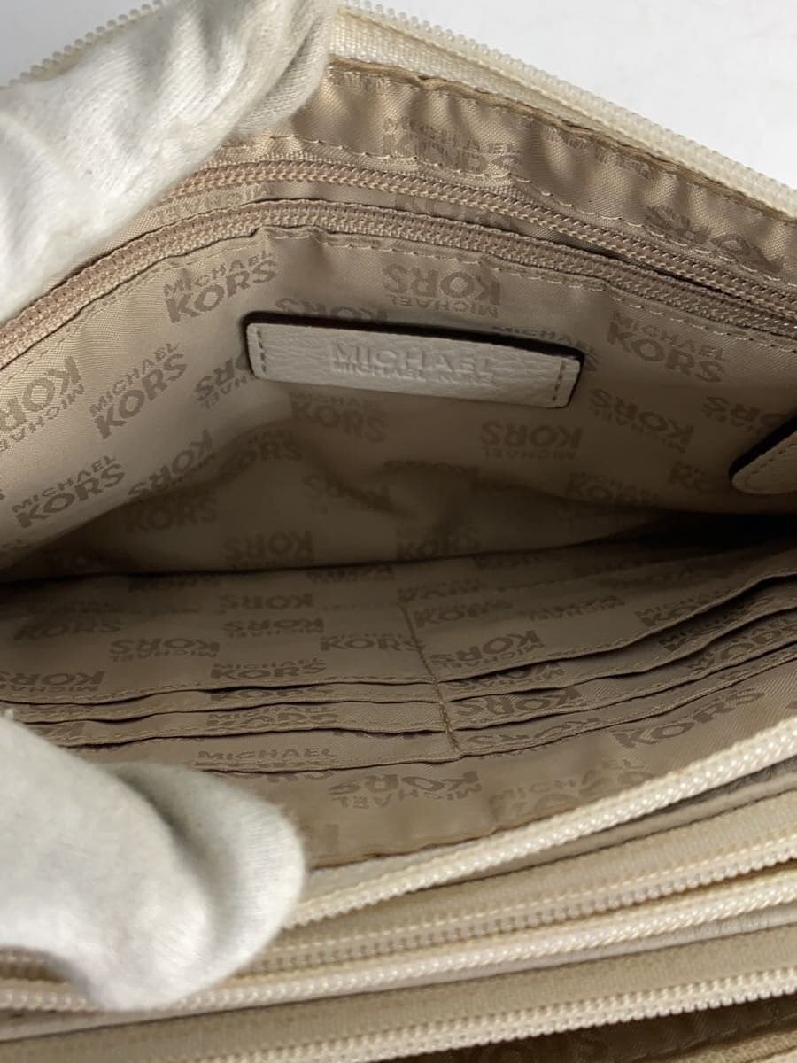 MICHAEL KORS Shoulder Bag Leather WHT Plain AQ-1301 6