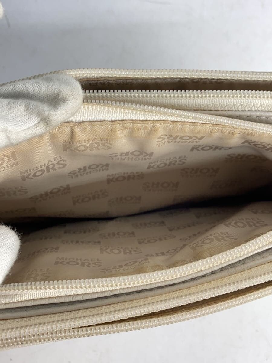 MICHAEL KORS Shoulder Bag Leather WHT Plain AQ-1301 7