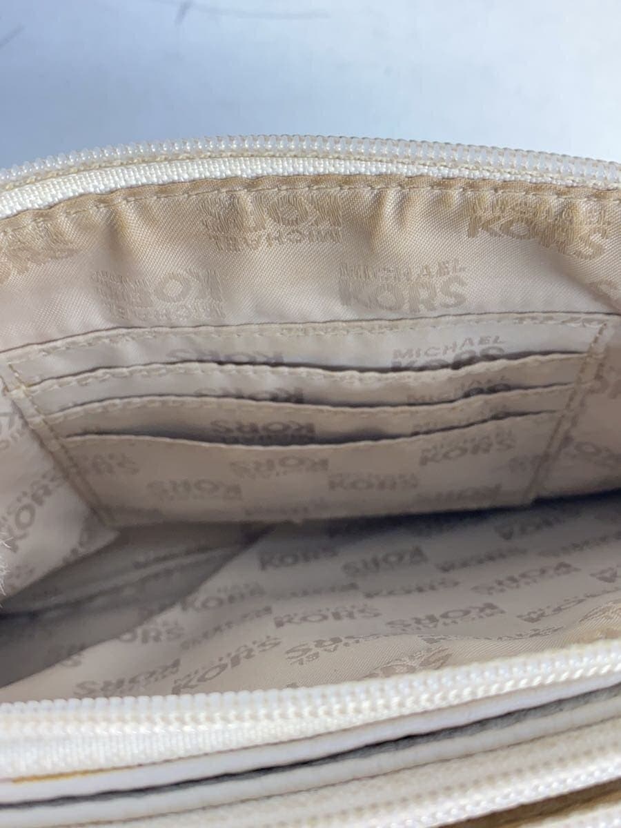 MICHAEL KORS Shoulder Bag Leather WHT Plain AQ-1301 8