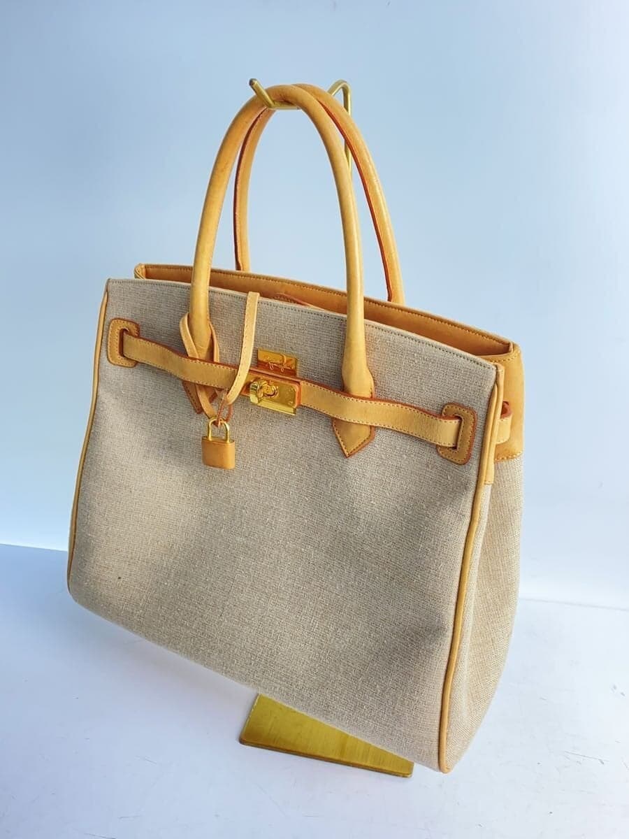 GINZA Kanematsu handbag -- BEG solid color 2