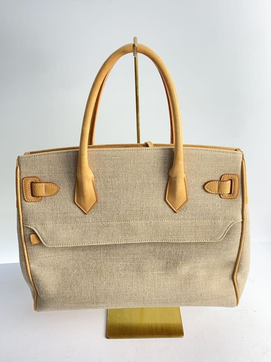 GINZA Kanematsu handbag -- BEG solid color 3
