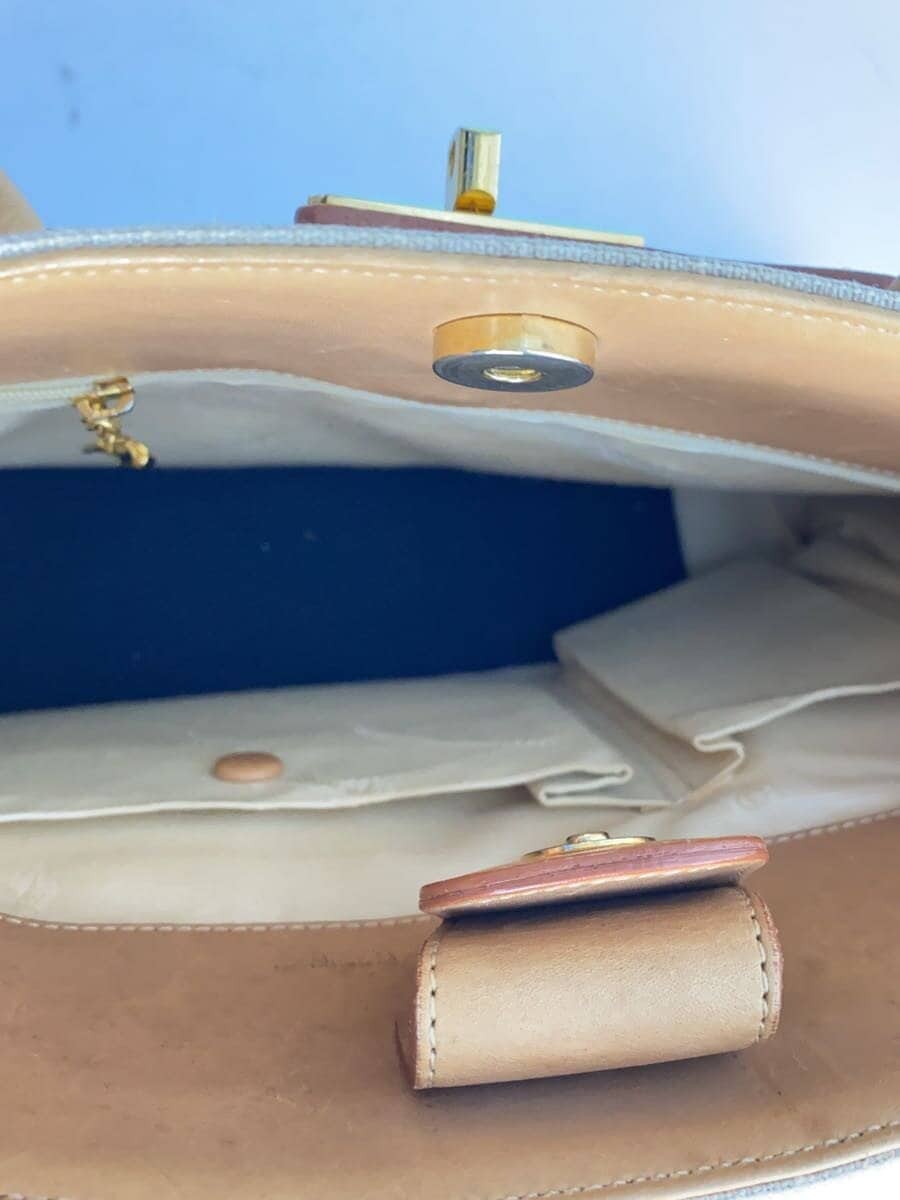 GINZA Kanematsu handbag -- BEG solid color 6