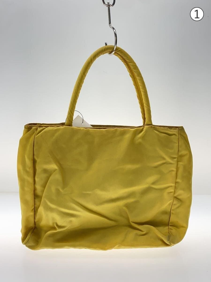 PRADA Tote Bag Nylon YLW Solid B4325 3