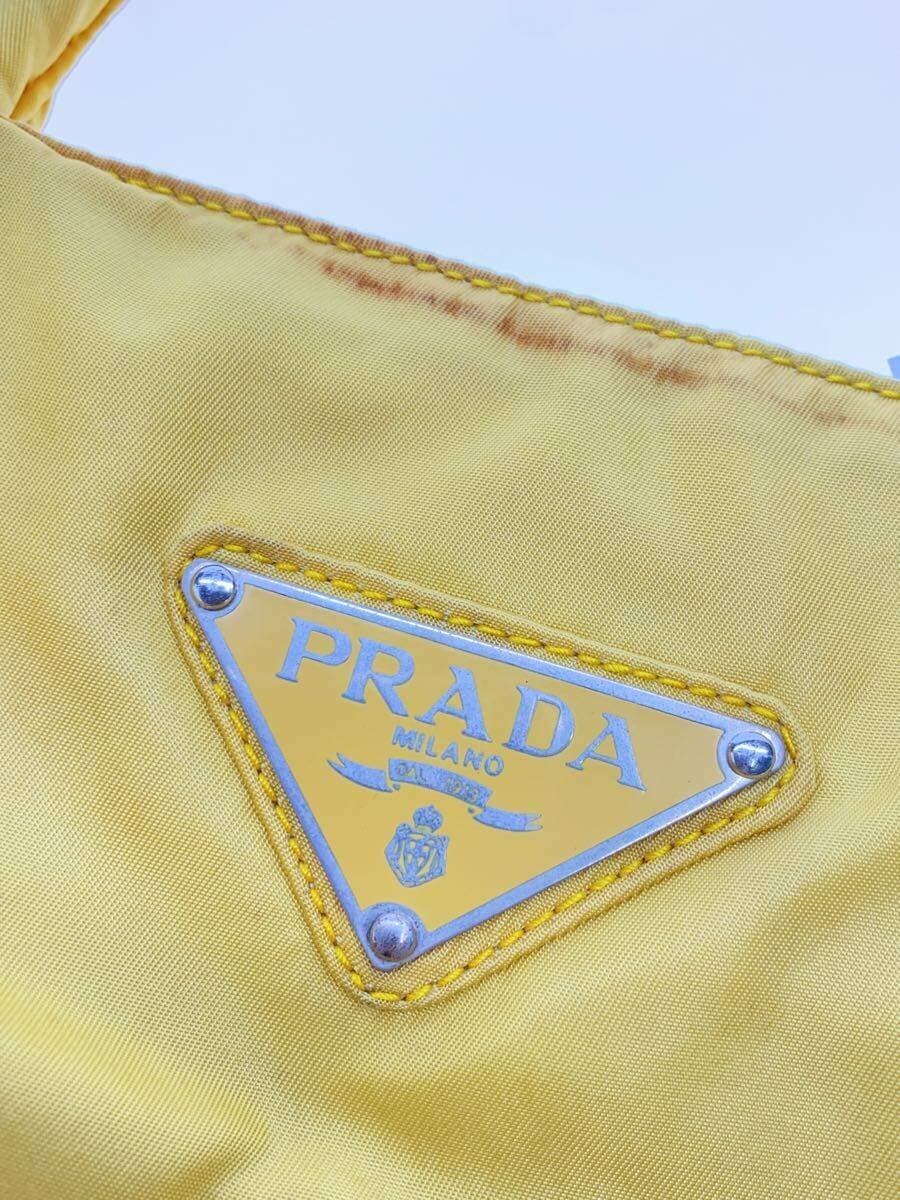 PRADA Tote Bag Nylon YLW Solid B4325 5