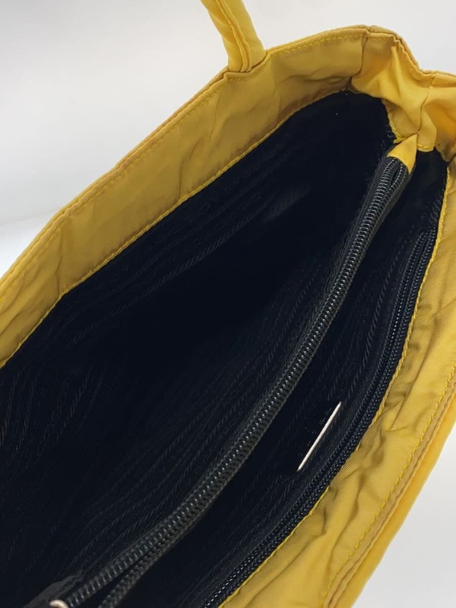 PRADA Tote Bag Nylon YLW Solid B4325 6