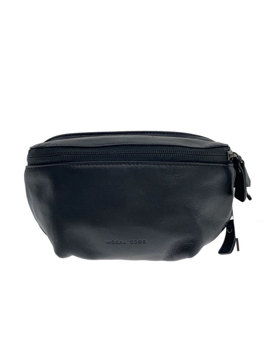MORAL CODE Waist Bag Leather BLK
