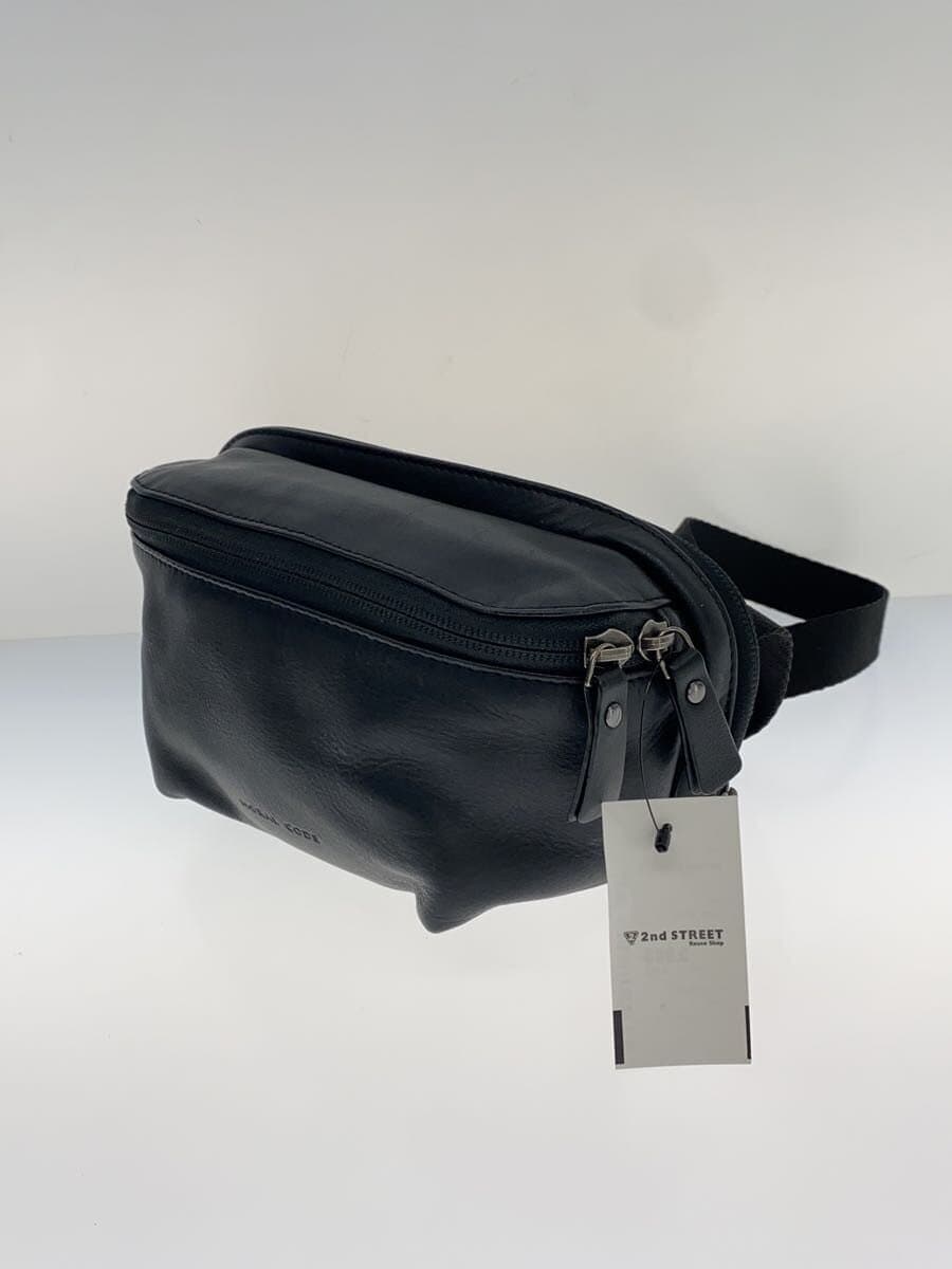 MORAL CODE Waist Bag Leather BLK 2