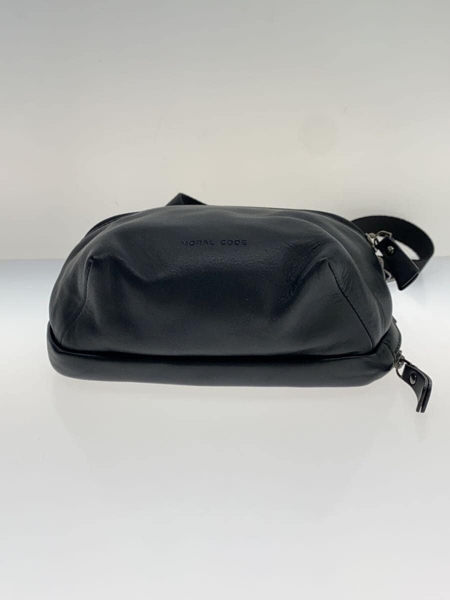 MORAL CODE Waist Bag Leather BLK 4