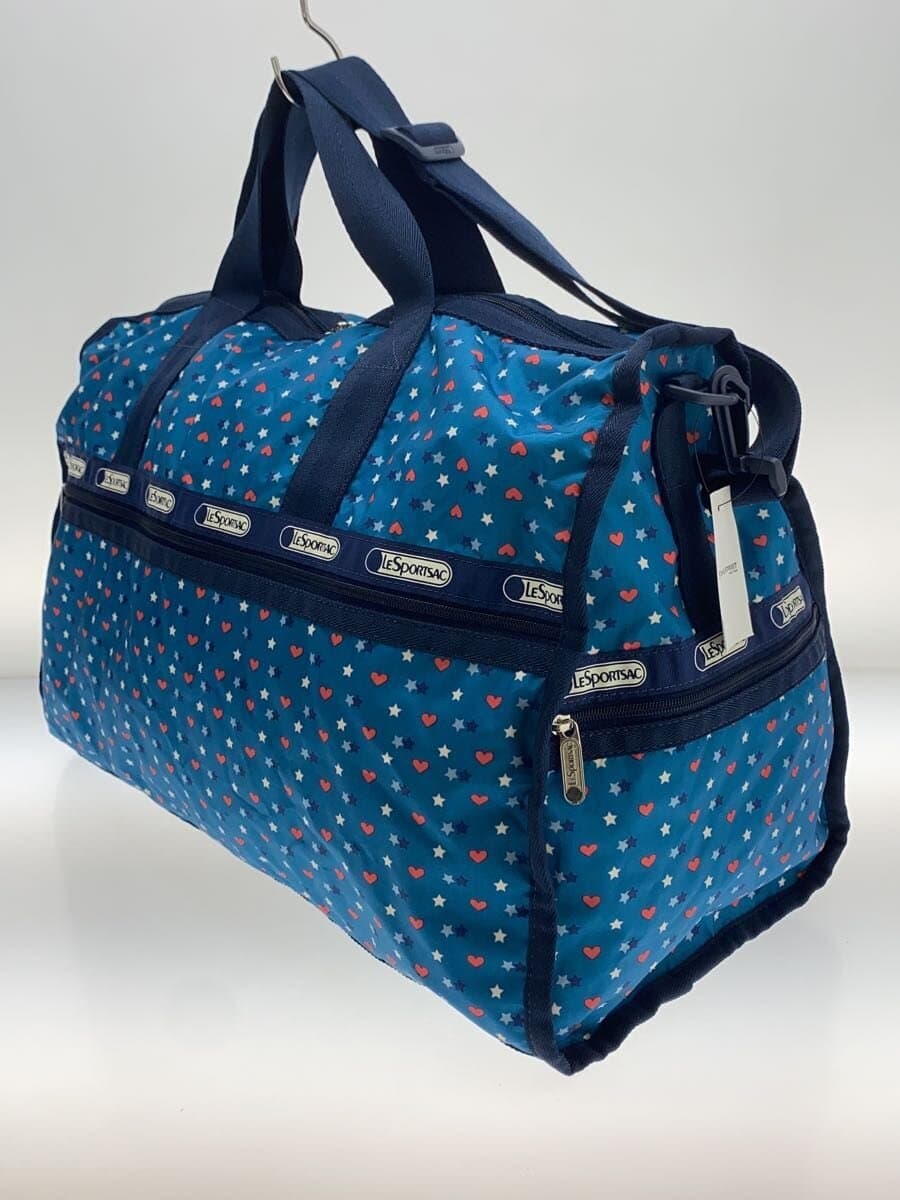 LESPORTSAC Boston Bag Nylon BLU All Over Pattern 2