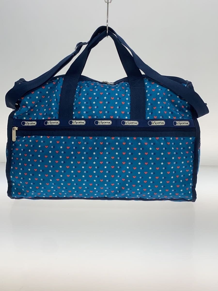 LESPORTSAC Boston Bag Nylon BLU All Over Pattern 3