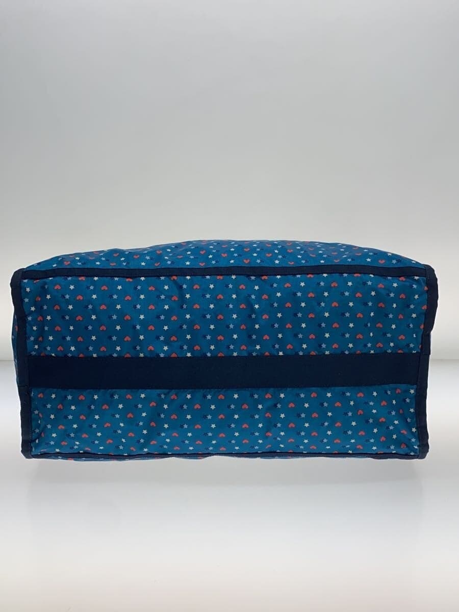 LESPORTSAC Boston Bag Nylon BLU All Over Pattern 4