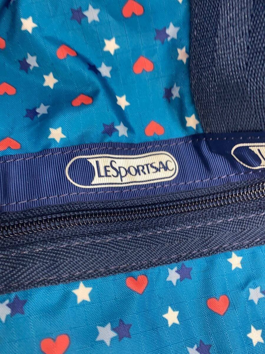 LESPORTSAC Boston Bag Nylon BLU All Over Pattern 5