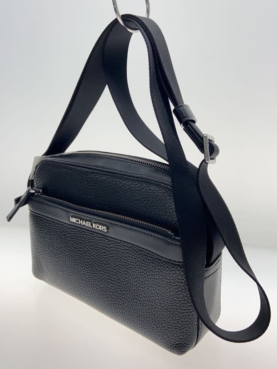 MICHAEL KORS Shoulder Bag Leather Black Plain 2