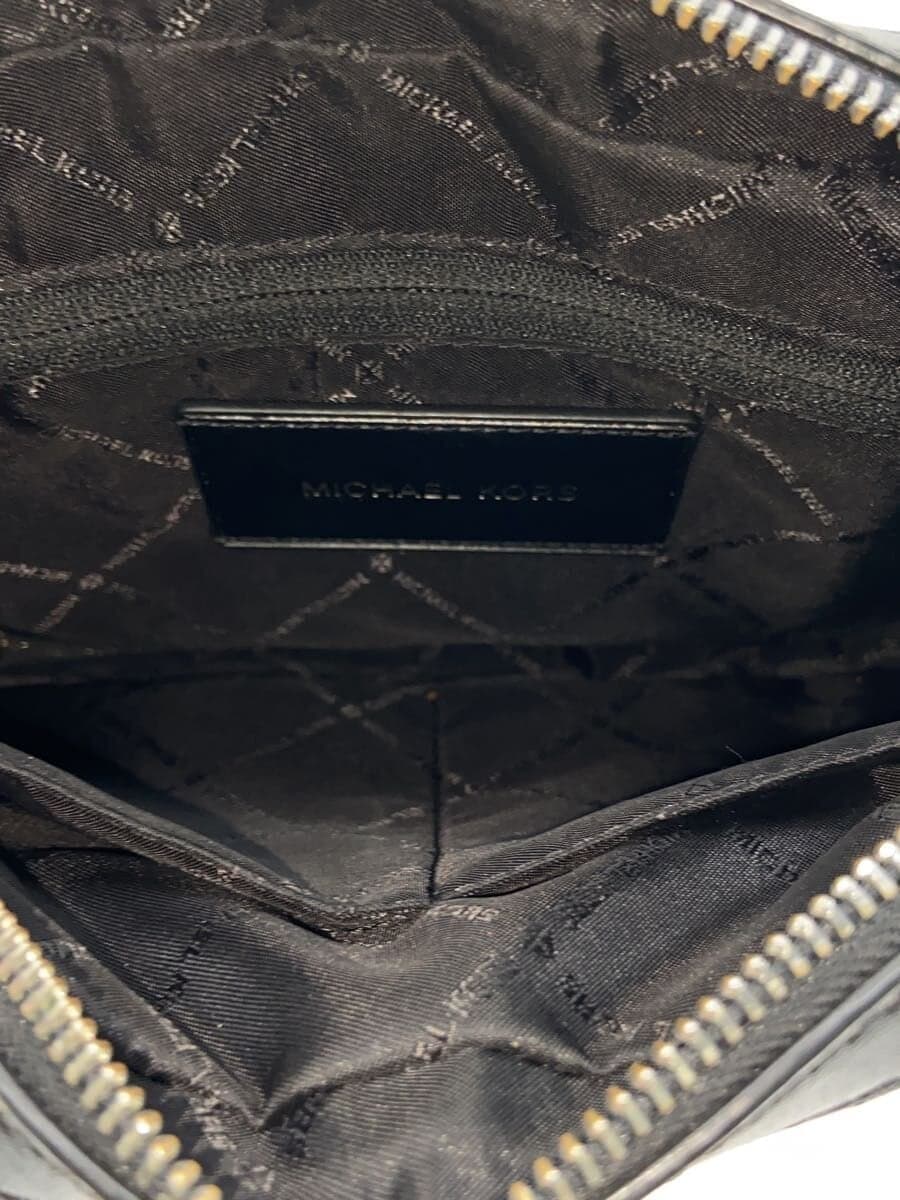 MICHAEL KORS Shoulder Bag Leather Black Plain 6