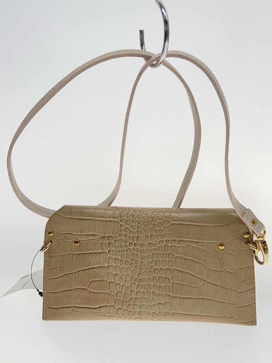 CHRISTIAN VILLA Pouch Leather BEG 3