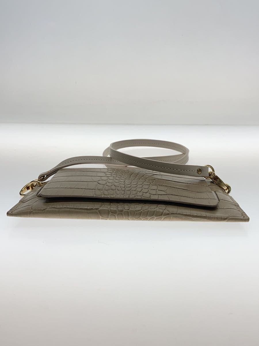 CHRISTIAN VILLA Pouch Leather BEG 4