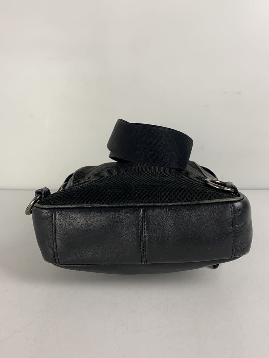 COACH Body Bag Leather Black F37598 4