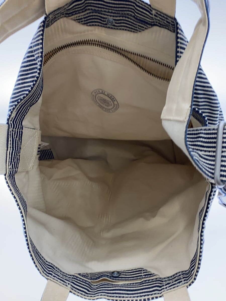 PORTER tote bag -- NVY stripe 6