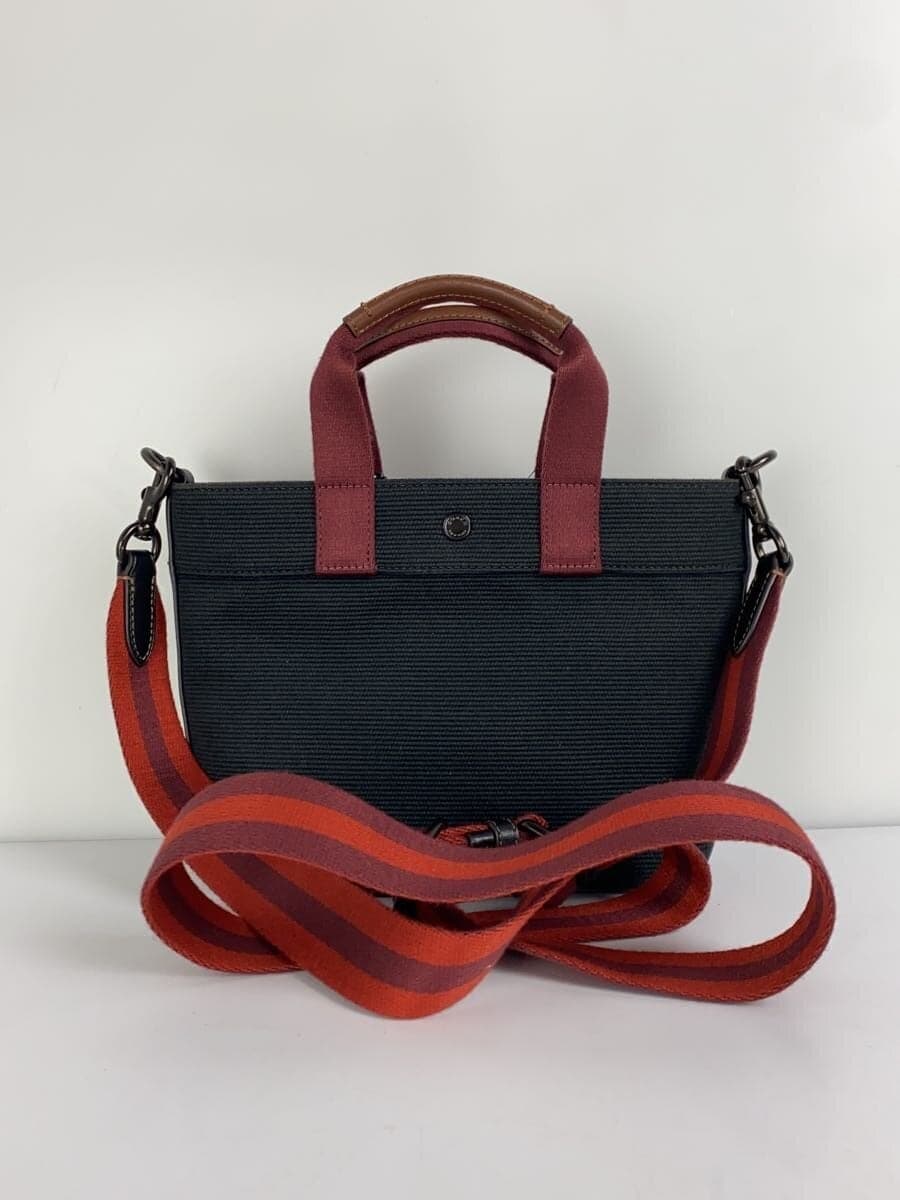 COACH Tote 20 Color Block Shoulder Bag Black CU299 3