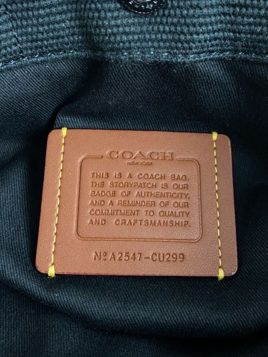 COACH Tote 20 Color Block Shoulder Bag Black CU299 5