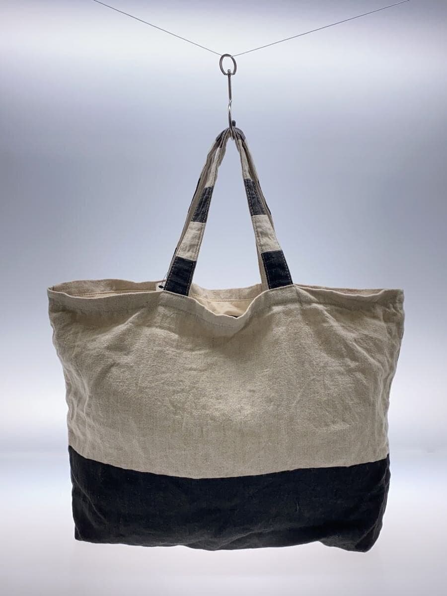 agnes b. tote bag linen GRY 3
