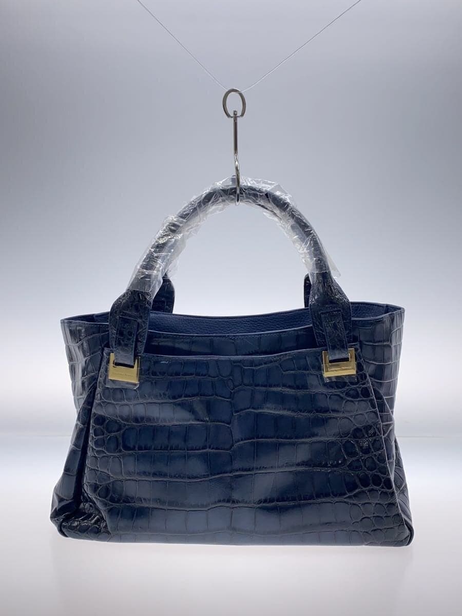 LEATHER JEWELS Handbag -- NVY 3