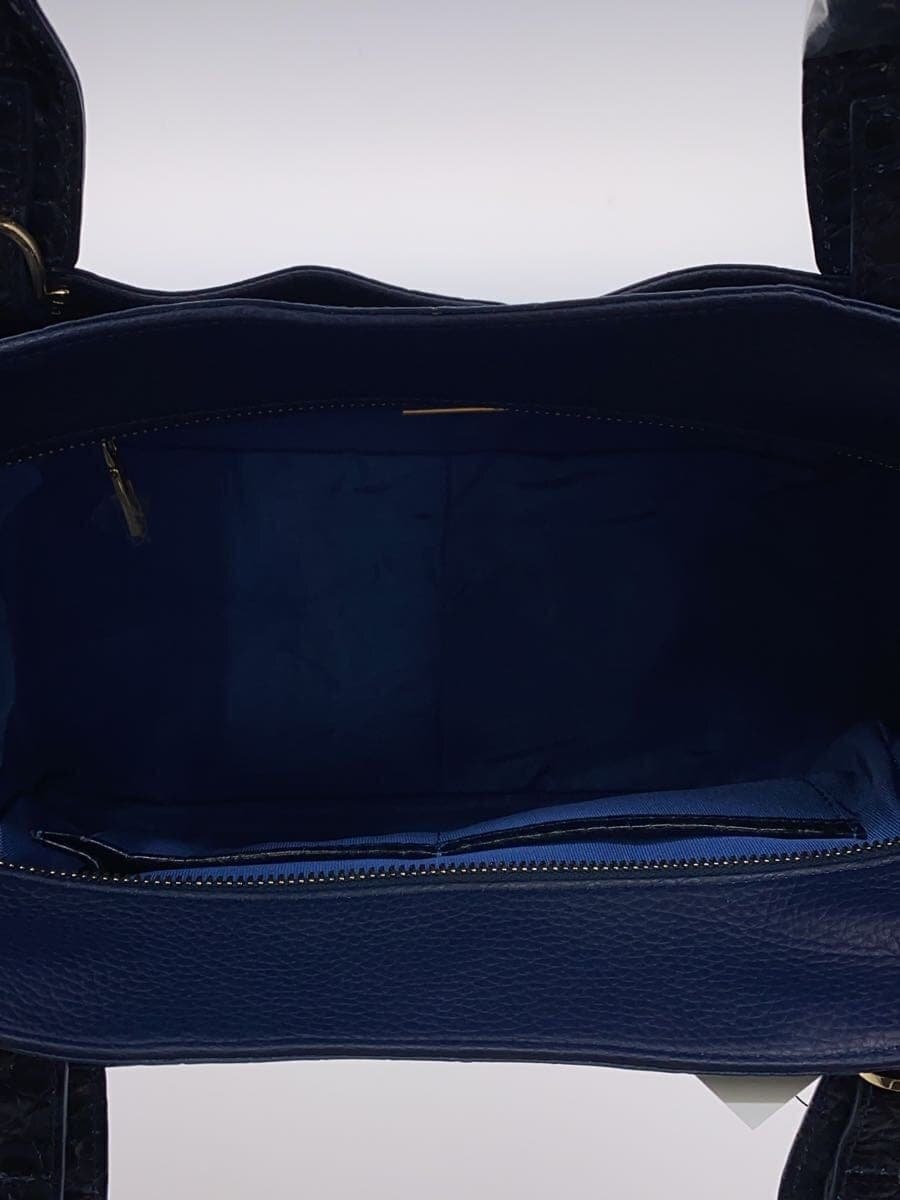 LEATHER JEWELS Handbag -- NVY 6