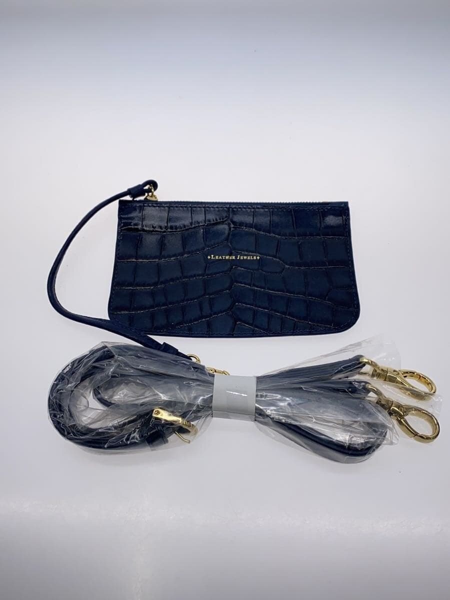 LEATHER JEWELS Handbag -- NVY 7