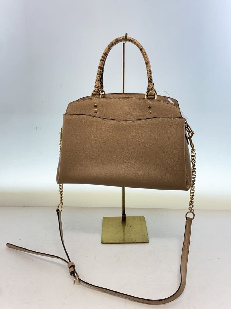 COACH Bag Leather BEG 91141 3