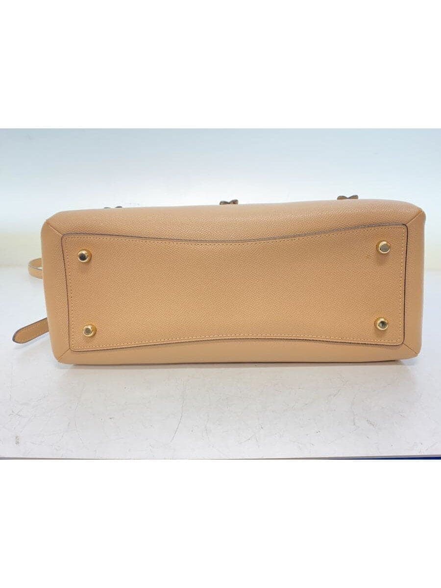 COACH Bag Leather BEG 91141 4